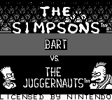 The Simpsons - Bart vs the Juggernauts Title Screen